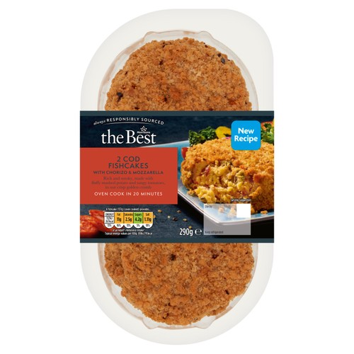 Morrisons The Best Cod & Chorizo Fishcakes