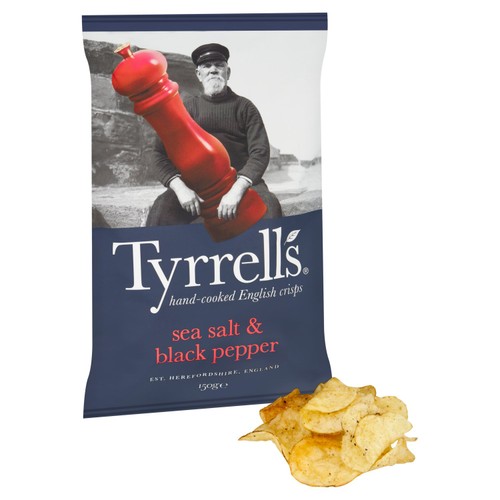 Tyrrells Sea Salt & Black Pepper Crisps  thumbnail 2
