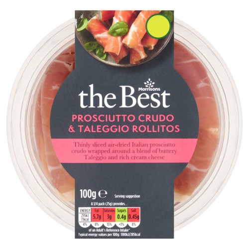 Morrisons The Best Prosciutto Crudo & Taleggio Rollitos 100g