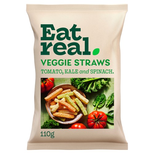 Eat Real Kale Tomato and Spinach Veggie Straws 
