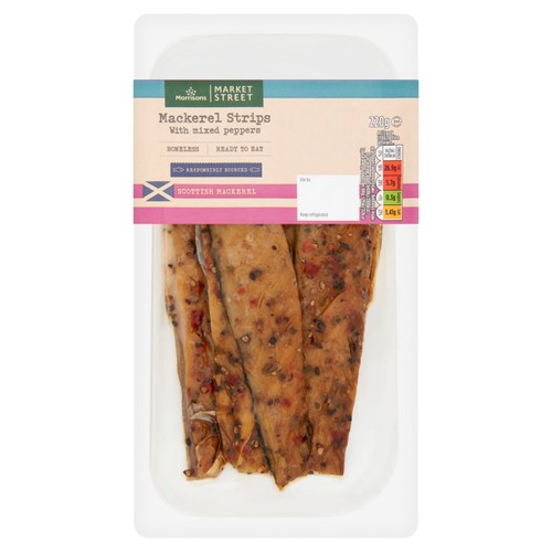 Morrisons Scottish Mackerel Strips With Mixed Pepper 220g