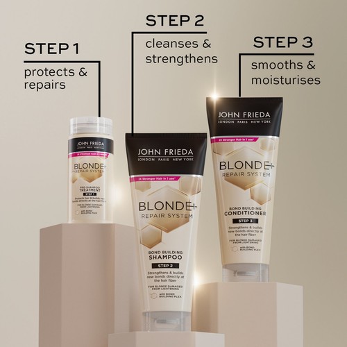 John Frieda Blonde+ Repair System Bond Building Shampoo  thumbnail 4