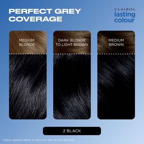 Clairol Lasting Colour Permanent Hair Dye 2 Black thumbnail 3