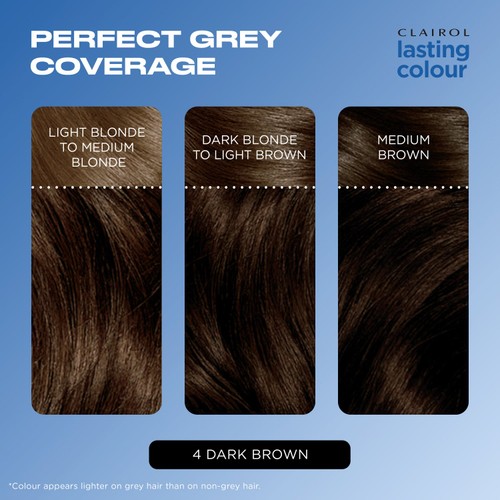 Clairol Lasting Colour Permanent Hair Dye 4 Dark Brown thumbnail 3