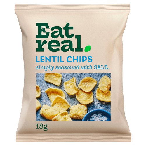 Eat Real Sea Salt Lentil Chips  thumbnail 2