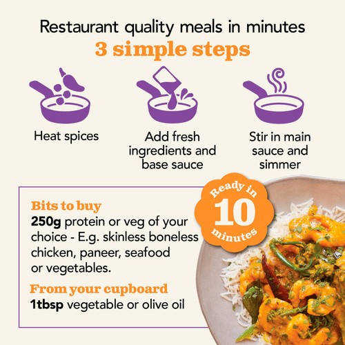 The Spice Tailor Mango Indian Curry Sauce Kit thumbnail 2
