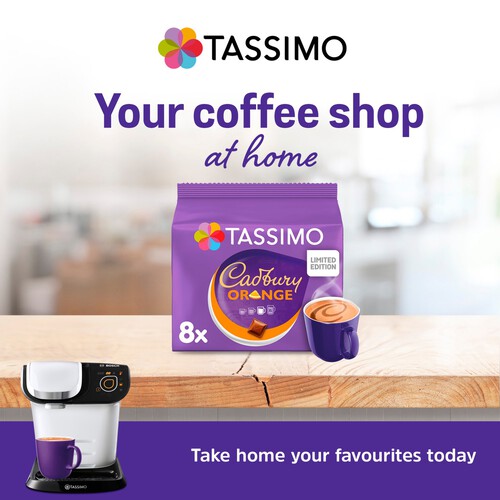 Tassimo Cadbury Orange Hot Chocolate Pods x8 thumbnail 4