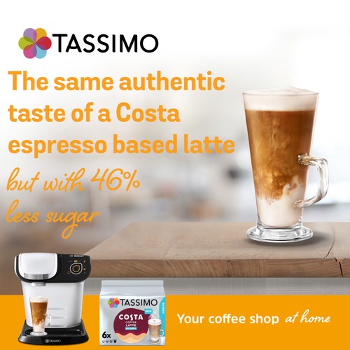 Tassimo Costa Skinny Latte Pods x6 thumbnail 3