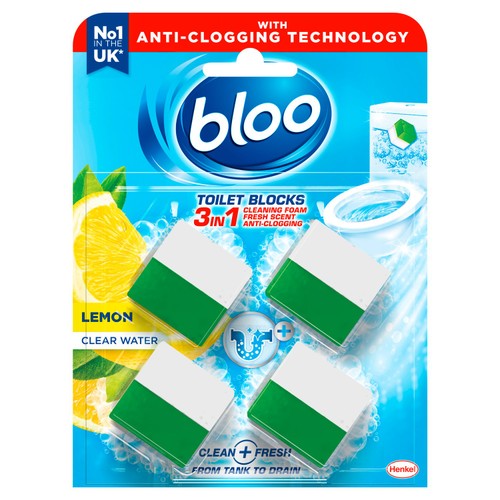 Bloo Toilet Block Lemon 4 x 50g