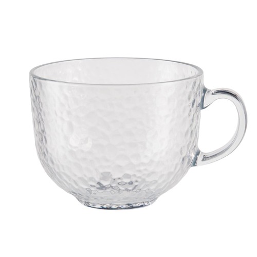 Nutmeg Home Hammered Glass Mug