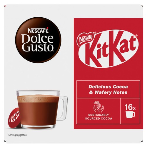Nescafe Dolce Gusto KitKat Hot Chocolate 16 Capsules thumbnail 2