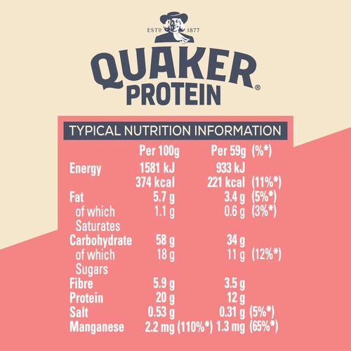 Quaker Oats High Protein Strawberries & Cream Porridge Pot thumbnail 2