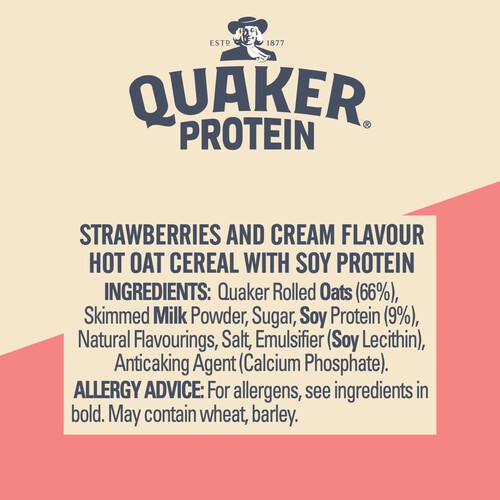 Quaker Oats High Protein Strawberries & Cream Porridge Pot thumbnail 3