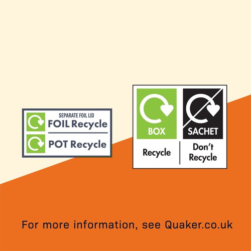 Quaker High Protein Strawberries & Cream Porridge Sachets Oat So Simple thumbnail 2