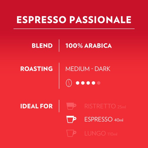 Lavazza A Modo Mio Passionale Coffee 16 Capsules  thumbnail 2
