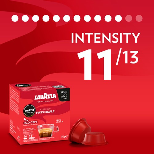 Lavazza A Modo Mio Passionale Coffee 16 Capsules  thumbnail 4