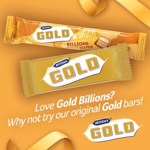 McVitie's Gold Billions Wafer Golden Caramel Chocolate 39g thumbnail 5