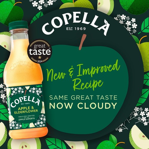 Copella Apple & Elderflower Fruit Juice 900ml thumbnail 2