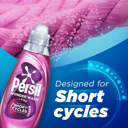 Persil Wonder Wash Bio Care Liquid Detergent Ultra Care Speed Clean 55 Wash thumbnail 5