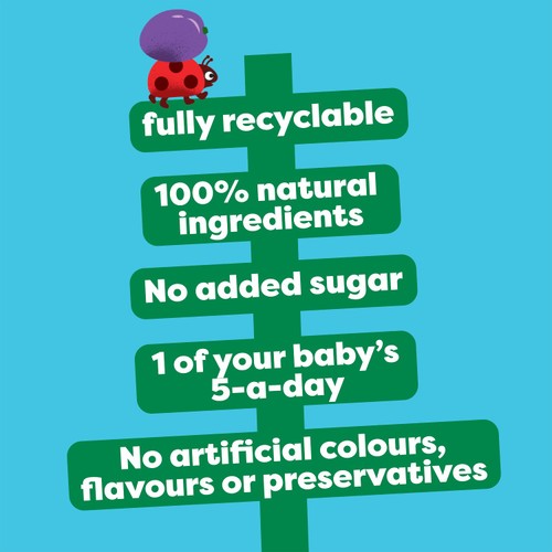 Heinz Prune Baby Food Fruit Pouch 100g thumbnail 3