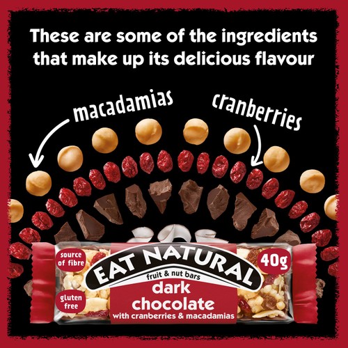 Eat Natural Cereal Bar Cranberry Macadamia & Dark Chocolate Multipack  thumbnail 5