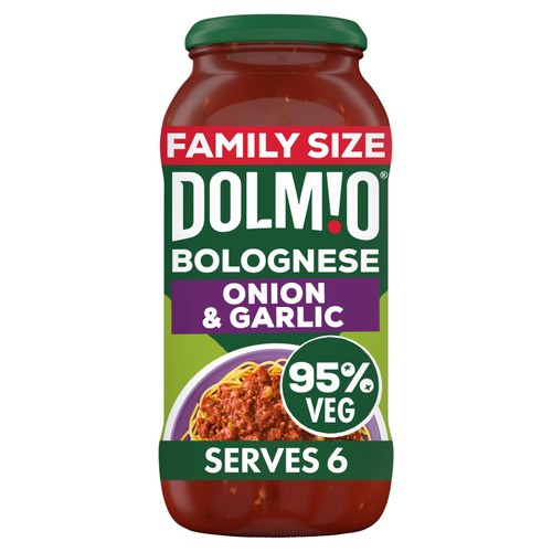 Dolmio Bolognese Onion And Garlic Pasta Sauce
