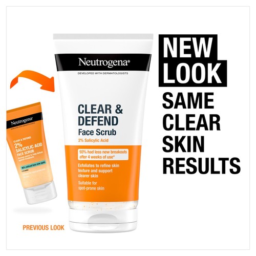 Neutrogena Clear & Defend Facial Scrub 150ml thumbnail 2