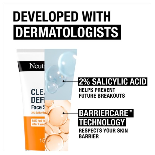 Neutrogena Clear & Defend Facial Scrub 150ml thumbnail 5