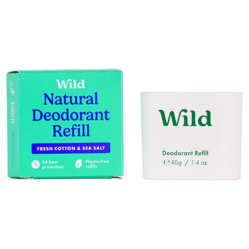 Wild Fresh Cotton & Sea Salt Deodorant Refill 