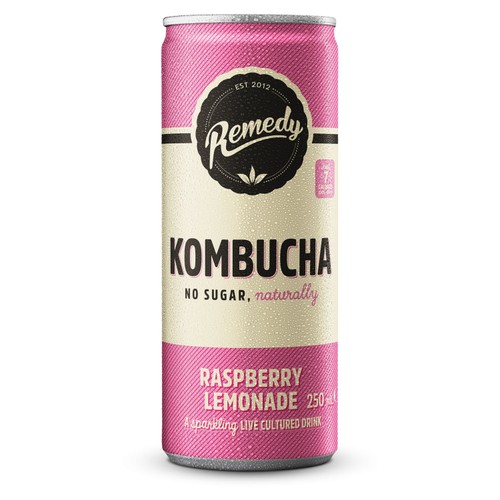 Remedy Kombucha Raspberry Lemonade  thumbnail 2