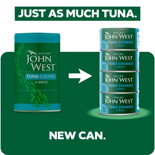 John West Tuna Chunks in Brine 4x125g (102g drained) thumbnail 2