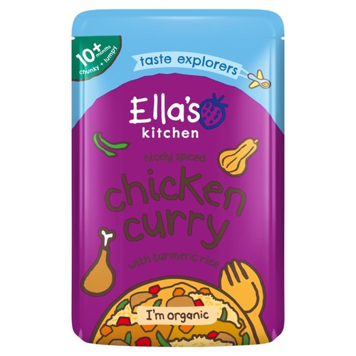 Ella's Kitchen Organic Chicken Curry With Veggie Rice Stage 3