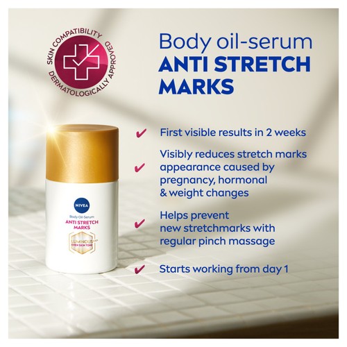 NIVEA Luminous 630 Anti-Stretch Mark Body Oil-Serum  thumbnail 4