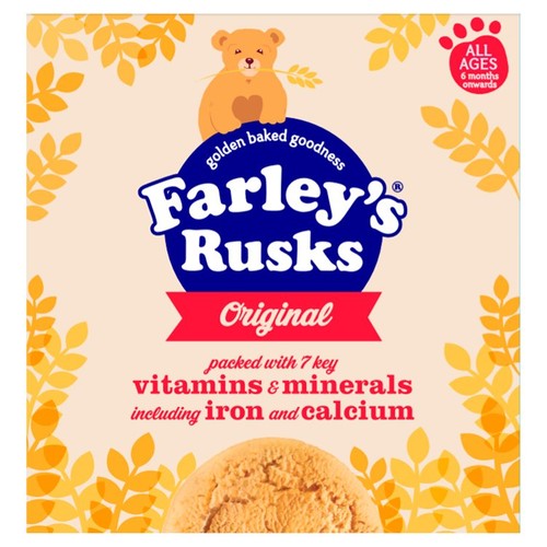 Farley's Original Rusks Baby Food Snacks 6+ Months 300g