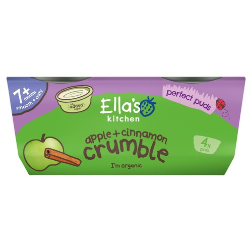 Ella's Kitchen Organic Apple + Cinnamon Crumble 