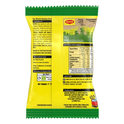 Maggi Chicken Flavour Instant Noodles Multipack 5 x 79g thumbnail 3