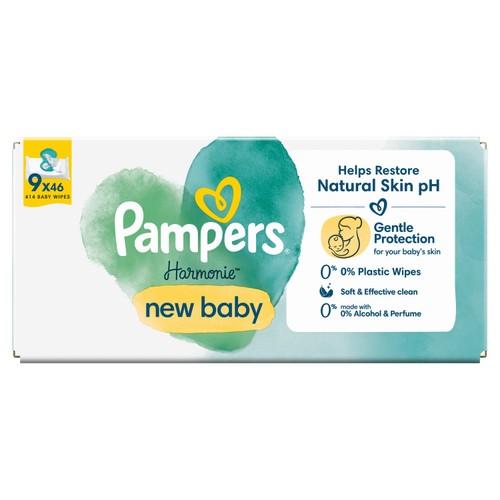 Pampers New Baby Harmonie Wipes Plastic Free thumbnail 2