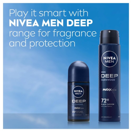 NIVEA MEN Deep Black Carbon 72h Anti-Perspirant Deodorant Spray thumbnail 5
