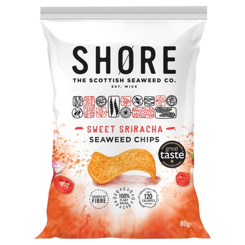 Shore Sweet Sriracha Seaweed Chips 