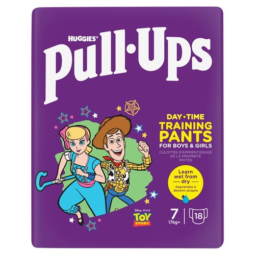 Huggies Pull-Ups Unisex Day Time Training Nappy Pants, Size 7 thumbnail 2