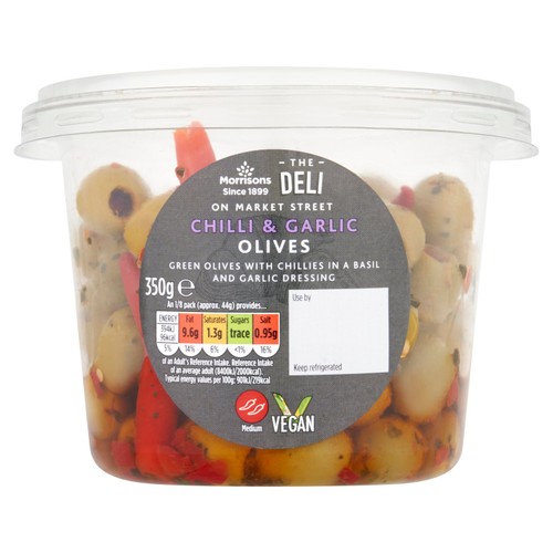 Market Street Deli Chilli & Garlic Olives