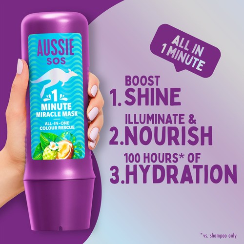 Aussie SOS 1 Minute Miracle Mask Colour Protect thumbnail 2