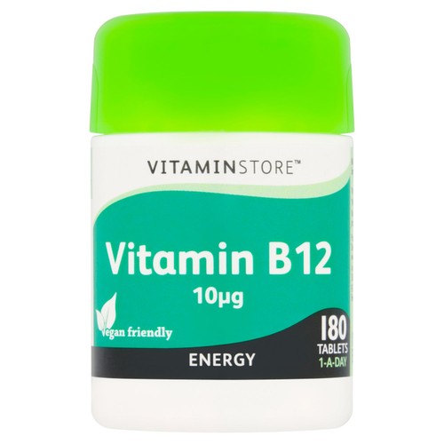 Vitaminstore Vitamin B12 10ug Tablets 180s