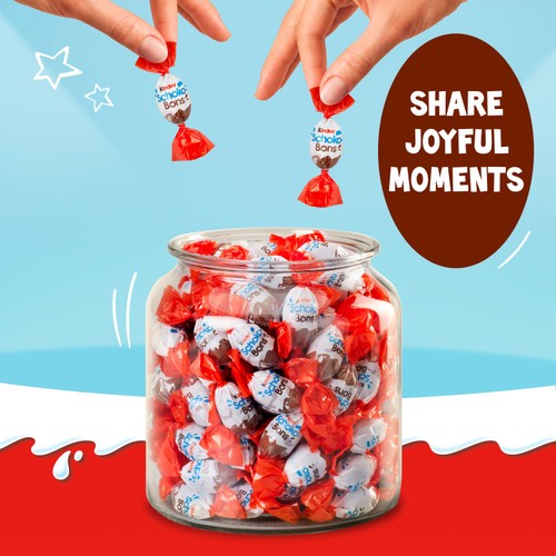 Kinder Milk Chocolate & Hazelnut Schoko Bons 200g thumbnail 5