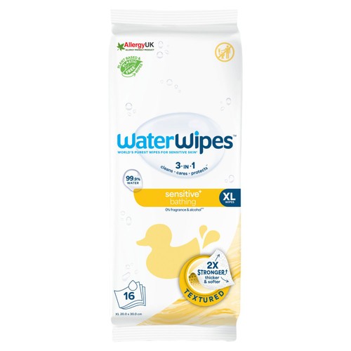WaterWipes XL Bathing Baby Wipes 16 Wipes 