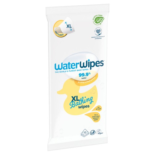 WaterWipes XL Bathing Baby Wipes 16 Wipes  thumbnail 2