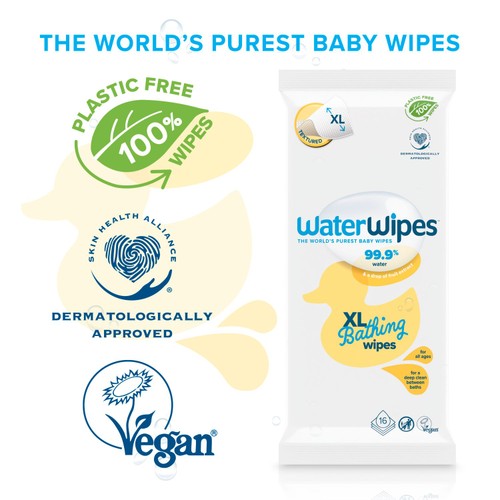 WaterWipes XL Bathing Baby Wipes 16 Wipes  thumbnail 4