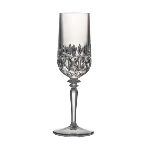 Nutmeg Home Clear Plastic Champagne Flute