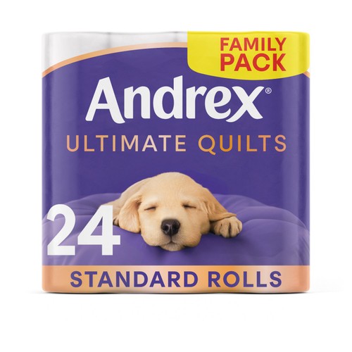 Andrex Ultimate Quilts Toilet Tissue 24 Rolls thumbnail 2