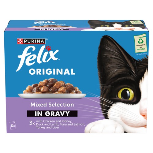 Felix Original Mixed Selection In Gravy Wet Cat Food  thumbnail 2